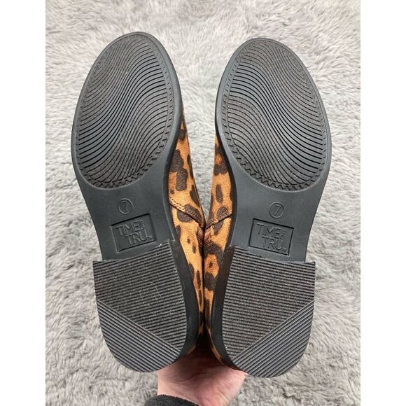 Brown leopard print ankle boots - Picture 7 of 7